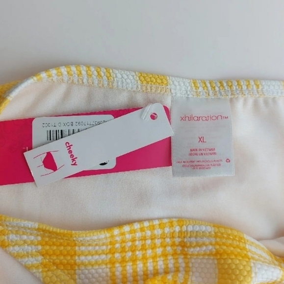 Xhilaration Juniors Textured String Bikini Bottom Yellow Size XL 12-14‎ - Picture 9 of 10